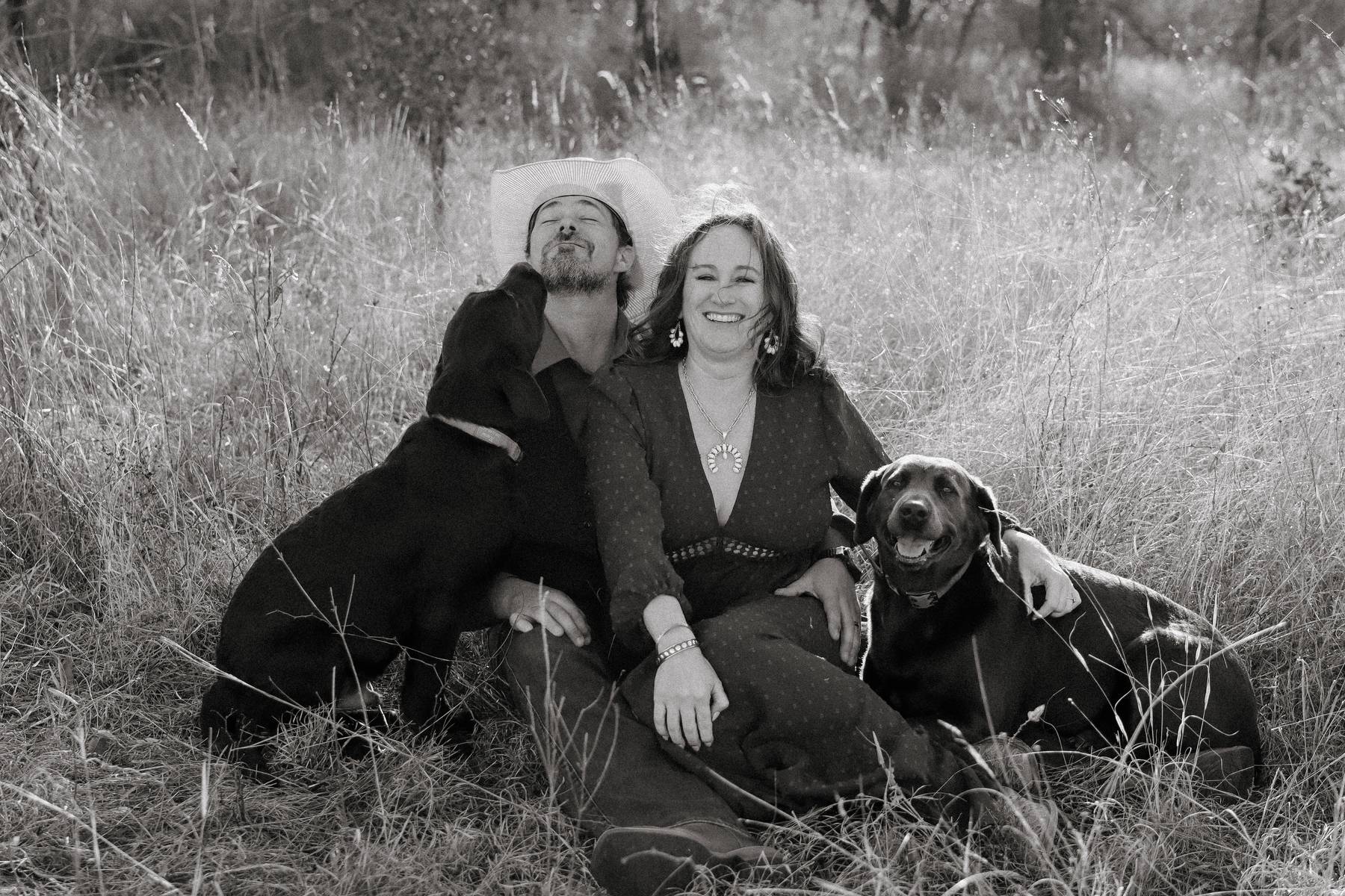 Of The South Labradors family with Remi and Belle